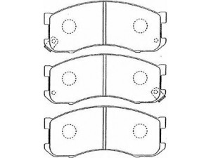 AISIN E1N018 stabdžių trinkelių rinkinys, diskinis stabdys
AY040-MA015, LA01-33-23Z, LA01-33-28Z