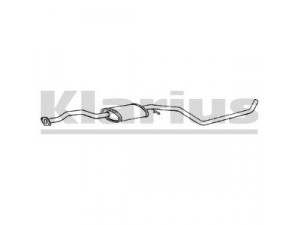 KLARIUS 260152 vidurinis duslintuvas 
 Išmetimo sistema -> Duslintuvas
1019440, 6633990, 6677959
