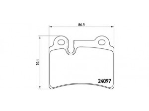 BREMBO P 85 111 stabdžių trinkelių rinkinys, diskinis stabdys 
 Techninės priežiūros dalys -> Papildomas remontas
7L6698451B