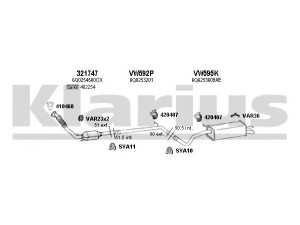 KLARIUS 790216U išmetimo sistema 
 Išmetimo sistema -> Išmetimo sistema, visa