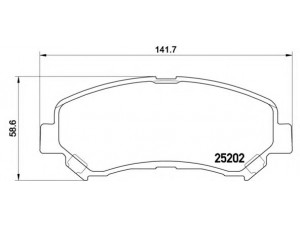 BREMBO P 79 028 stabdžių trinkelių rinkinys, diskinis stabdys 
 Techninės priežiūros dalys -> Papildomas remontas
D10603UB0A, D1060JD00A, 5581057L00