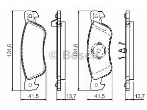BOSCH 0 986 424 262 stabdžių trinkelių rinkinys, diskinis stabdys 
 Techninės priežiūros dalys -> Papildomas remontas
4317859, 8-94362-154-0, 8-94483-222-0