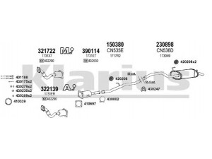 KLARIUS 180649E išmetimo sistema 
 Išmetimo sistema -> Išmetimo sistema, visa