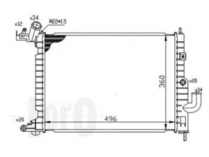 LORO 037-017-0053 radiatorius, variklio aušinimas 
 Aušinimo sistema -> Radiatorius/alyvos aušintuvas -> Radiatorius/dalys
1300163, 1300184, 1300218, 52464649