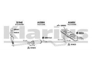 KLARIUS 940575U išmetimo sistema 
 Išmetimo sistema -> Išmetimo sistema, visa