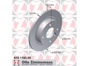 ZIMMERMANN 610.1193.00 stabdžių diskas 
 Stabdžių sistema -> Diskinis stabdys -> Stabdžių diskas
3450 386, 3450 386.2