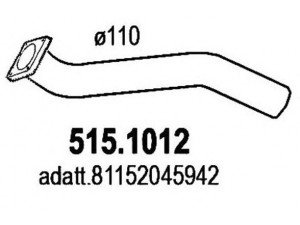 ASSO 515.1012 išleidimo kolektorius 
 Išmetimo sistema -> Išmetimo vamzdžiai
81152045942