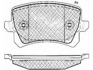 BSF 10858 stabdžių trinkelių rinkinys, diskinis stabdys 
 Techninės priežiūros dalys -> Papildomas remontas
3C0698451E, 3C0698451F, 3C0698451A