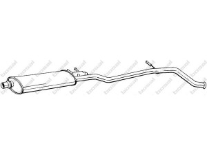 BOSAL 287-863 vidurinis duslintuvas 
 Išmetimo sistema -> Duslintuvas
1717.L2