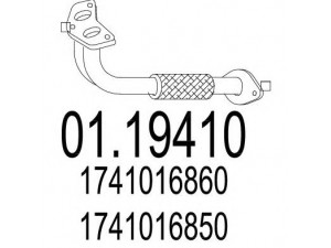 MTS 01.19410 išleidimo kolektorius 
 Išmetimo sistema -> Išmetimo vamzdžiai
1741016850, 1741016860