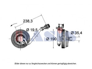 AKS DASIS 198020N sankaba, radiatoriaus ventiliatorius 
 Aušinimo sistema -> Radiatoriaus ventiliatorius
15192191, 15293048, 25790869
