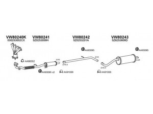 VENEPORTE 800615 išmetimo sistema 
 Išmetimo sistema -> Išmetimo sistema, visa