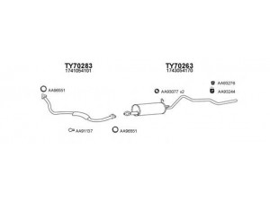 VENEPORTE 700026 išmetimo sistema