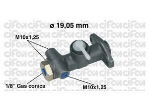 CIFAM 202-001 pagrindinis cilindras, stabdžiai 
 Stabdžių sistema -> Pagrindinis stabdžių cilindras
4188535, 4218319, 4270673, 7611100