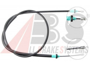 A.B.S. K13006 trosas, stovėjimo stabdys 
 Stabdžių sistema -> Valdymo svirtys/trosai
6001 547 168, 6001 547 168