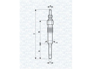 MAGNETI MARELLI 062900006304 kaitinimo žvakė 
 Kibirkšties / kaitinamasis uždegimas -> Kaitinimo kaištis
606 17 002, 60617002, 04863 826