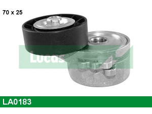 LUCAS ENGINE DRIVE LA0183 įtempiklio skriemulys, V formos rumbuotas diržas 
 Diržinė pavara -> V formos rumbuotas diržas/komplektas -> Įtempiklio skriemulys