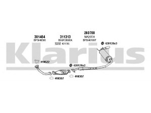 KLARIUS 570168E išmetimo sistema 
 Išmetimo sistema -> Išmetimo sistema, visa