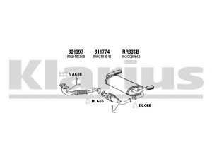 KLARIUS 120327U išmetimo sistema 
 Išmetimo sistema -> Išmetimo sistema, visa