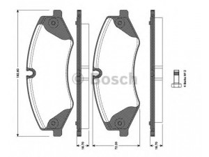 BOSCH 0 986 TB3 098 stabdžių trinkelių rinkinys, diskinis stabdys 
 Techninės priežiūros dalys -> Papildomas remontas
LR015578, LR016962