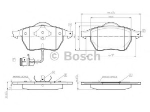 BOSCH 0 986 TB2 213 stabdžių trinkelių rinkinys, diskinis stabdys 
 Techninės priežiūros dalys -> Papildomas remontas
4A0 698 151 A, 4A0 698 151 C, 4A0698151