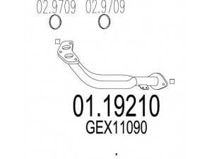 MTS 01.19210 išleidimo kolektorius 
 Išmetimo sistema -> Išmetimo vamzdžiai
GEX11090