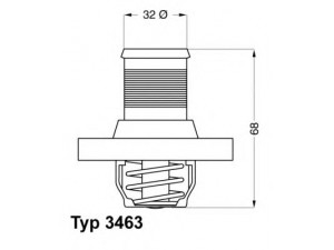 WAHLER 3463.89D termostatas, aušinimo skystis 
 Aušinimo sistema -> Termostatas/tarpiklis -> Thermostat
1336 N5, 1336 Q1, 96 300 66 780