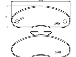 HELLA PAGID 8DB 355 005-321 stabdžių trinkelių rinkinys, diskinis stabdys 
 Techninės priežiūros dalys -> Papildomas remontas
069052941, 5000295329, 5000815574
