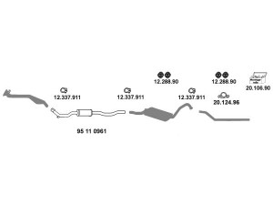 EBERSPÄCHER 20_99 išmetimo sistema 
 Išmetimo sistema -> Išmetimo sistema, visa