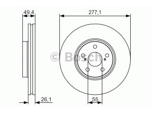 BOSCH 0 986 479 S09 stabdžių diskas 
 Stabdžių sistema -> Diskinis stabdys -> Stabdžių diskas
43512 05040