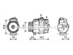PRASCO MSK602 kompresorius, oro kondicionierius 
 Oro kondicionavimas -> Kompresorius/dalys
0022301011, 0022308111