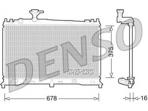DENSO DRM44027 radiatorius, variklio aušinimas 
 Aušinimo sistema -> Radiatorius/alyvos aušintuvas -> Radiatorius/dalys
LF2115200