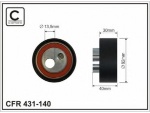 CAFFARO 431-140 įtempiklio skriemulys, paskirstymo diržas 
 Techninės priežiūros dalys -> Papildomas remontas
0829.C3, 829.C3, 9652066680, 965206680
