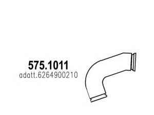 ASSO 575.1011 išleidimo kolektorius 
 Išmetimo sistema -> Išmetimo vamzdžiai
137340013001C, 6264900210