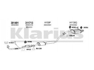 KLARIUS 450067U išmetimo sistema 
 Išmetimo sistema -> Išmetimo sistema, visa