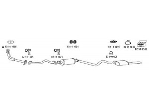 HJS Op_223 išmetimo sistema 
 Išmetimo sistema -> Išmetimo sistema, visa