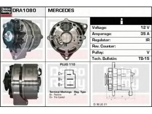 DELCO REMY DRA1080 kintamosios srovės generatorius 
 Elektros įranga -> Kint. sr. generatorius/dalys -> Kintamosios srovės generatorius
