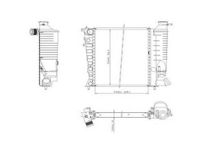 ORDONEZ 1020842809 radiatorius, variklio aušinimas 
 Aušinimo sistema -> Radiatorius/alyvos aušintuvas -> Radiatorius/dalys
00001301W8, 1301J4, 1301JV, 1301JX