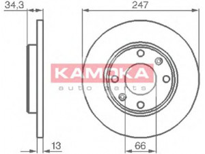 KAMOKA 1031990 stabdžių diskas 
 Stabdžių sistema -> Diskinis stabdys -> Stabdžių diskas
4246 R8, 4246 R9, 4246 R8, 4246 R9