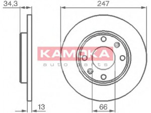 KAMOKA 1031990 stabdžių diskas 
 Dviratė transporto priemonės -> Stabdžių sistema -> Stabdžių diskai / priedai
4246 R8, 4246 R9, 4246 R8, 4246 R9