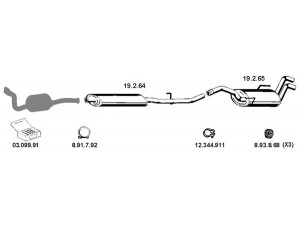 EBERSPÄCHER 032081 išmetimo sistema 
 Išmetimo sistema -> Išmetimo sistema, visa