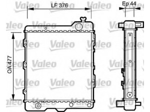 VALEO 731505 radiatorius, variklio aušinimas 
 Aušinimo sistema -> Radiatorius/alyvos aušintuvas -> Radiatorius/dalys
893121251G