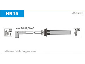JANMOR HR15 uždegimo laido komplektas 
 Kibirkšties / kaitinamasis uždegimas -> Uždegimo laidai/jungtys
12127513032, 12127513033, 12127513034