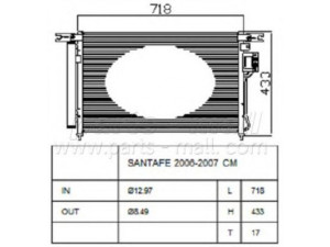 PARTS-MALL PXNCA-086 kondensatorius, oro kondicionierius 
 Oro kondicionavimas -> Kondensatorius
976062B000, 976062B100, 976062B200
