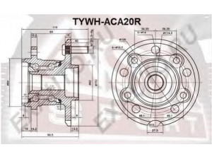 ASVA TYWH-ACA20R rato stebulė 
 Ašies montavimas/vairavimo mechanizmas/ratai -> Rato stebulė/montavimas -> Rato stebulė
42410-42020, 42410-42020, 42410-44020