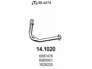 ASSO 14.1020 išleidimo kolektorius 
 Išmetimo sistema -> Išmetimo vamzdžiai
1629225, 1640022, 6065951, 6087478