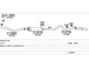 MTS C180084008608 išmetimo sistema