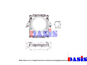 AKS DASIS 400034N radiatorius, variklio aušinimas
41225854