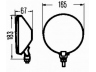 HELLA 1F4 002 608-971 prožektorių rinkinys