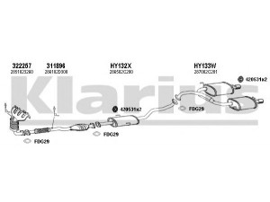 KLARIUS 450099U išmetimo sistema